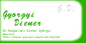 gyorgyi diener business card