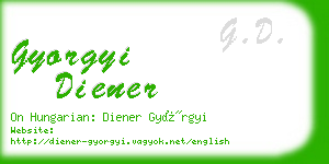 gyorgyi diener business card